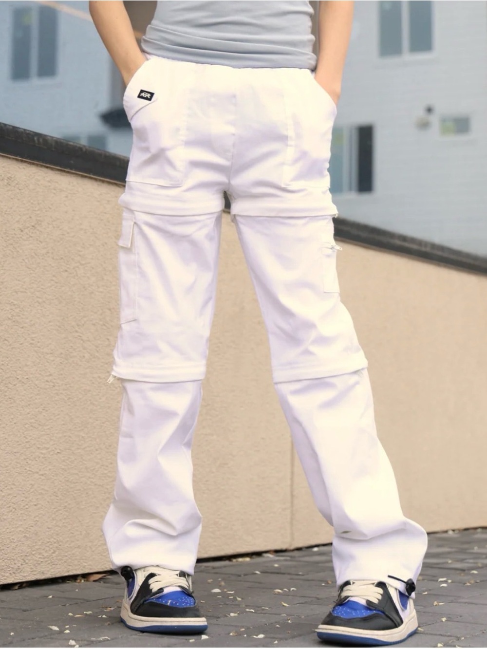 Tiger Friday Convertible Recruit Cargo Pants- Adult Medium Color Ivory